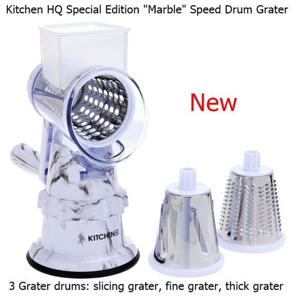 New Kitchen HQ Special Edition Marble Speed Drum Grater - Picture 1 of 2